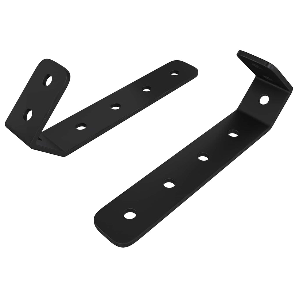 vidaXL Haken 2 pcs Schwarz M5 x 110 mm Eisen