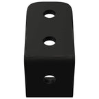 vidaXL Haken 2 pcs Schwarz M5 x 110 mm Eisen
