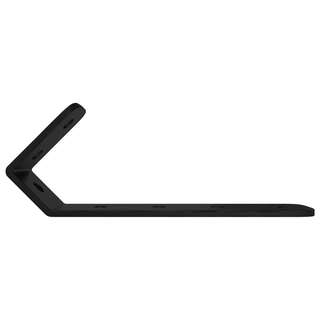 vidaXL Haken 2 pcs Schwarz M5 x 110 mm Eisen