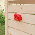 vidaXL Klettergriff 2 pcs Rot 100 x 67 x 43 mm PP