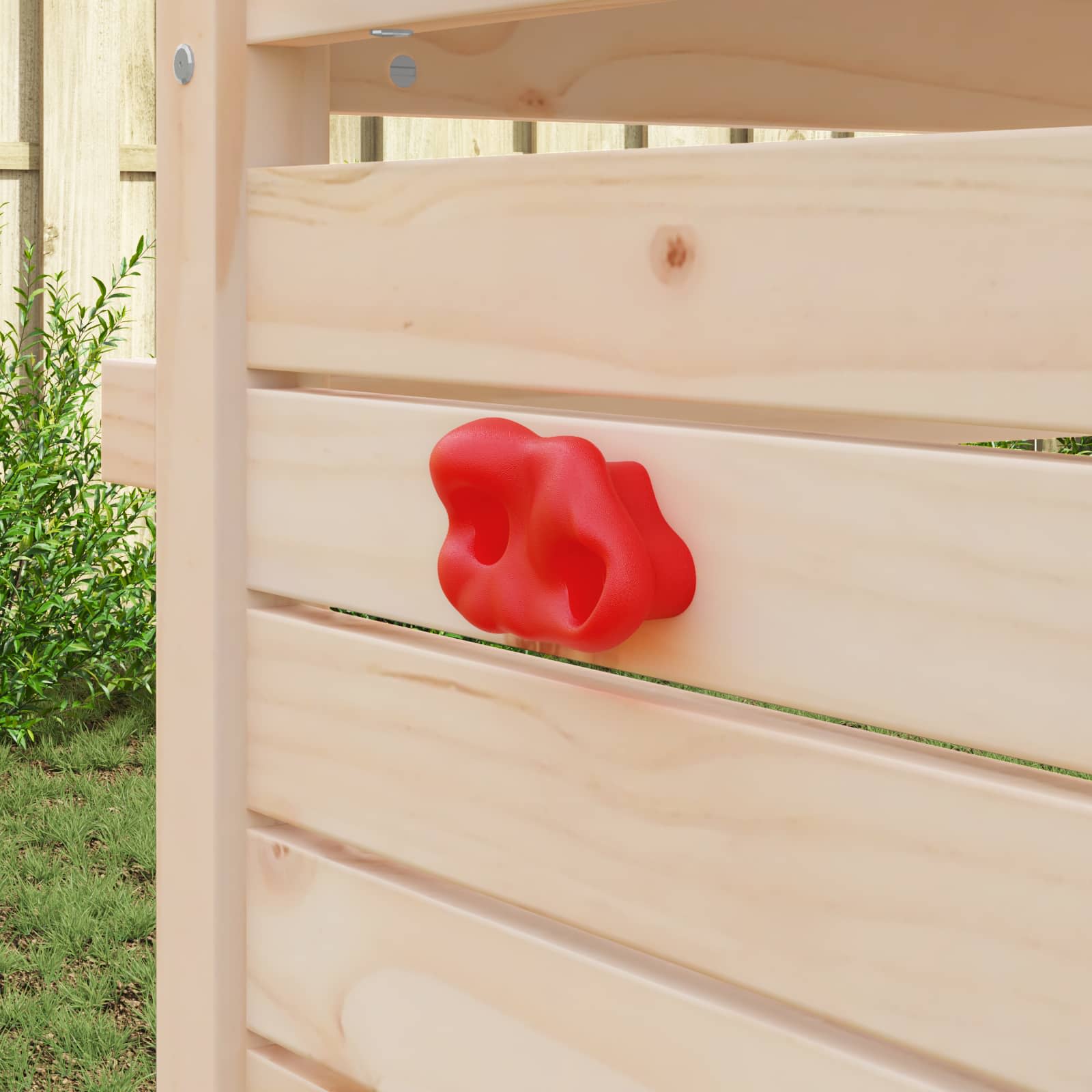 vidaXL Klettergriff 2 pcs Rot 100 x 67 x 43 mm PP