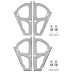 vidaXL Klappenscharnier 2 pcs Silber 235 x 155 x 30 mm Eisen