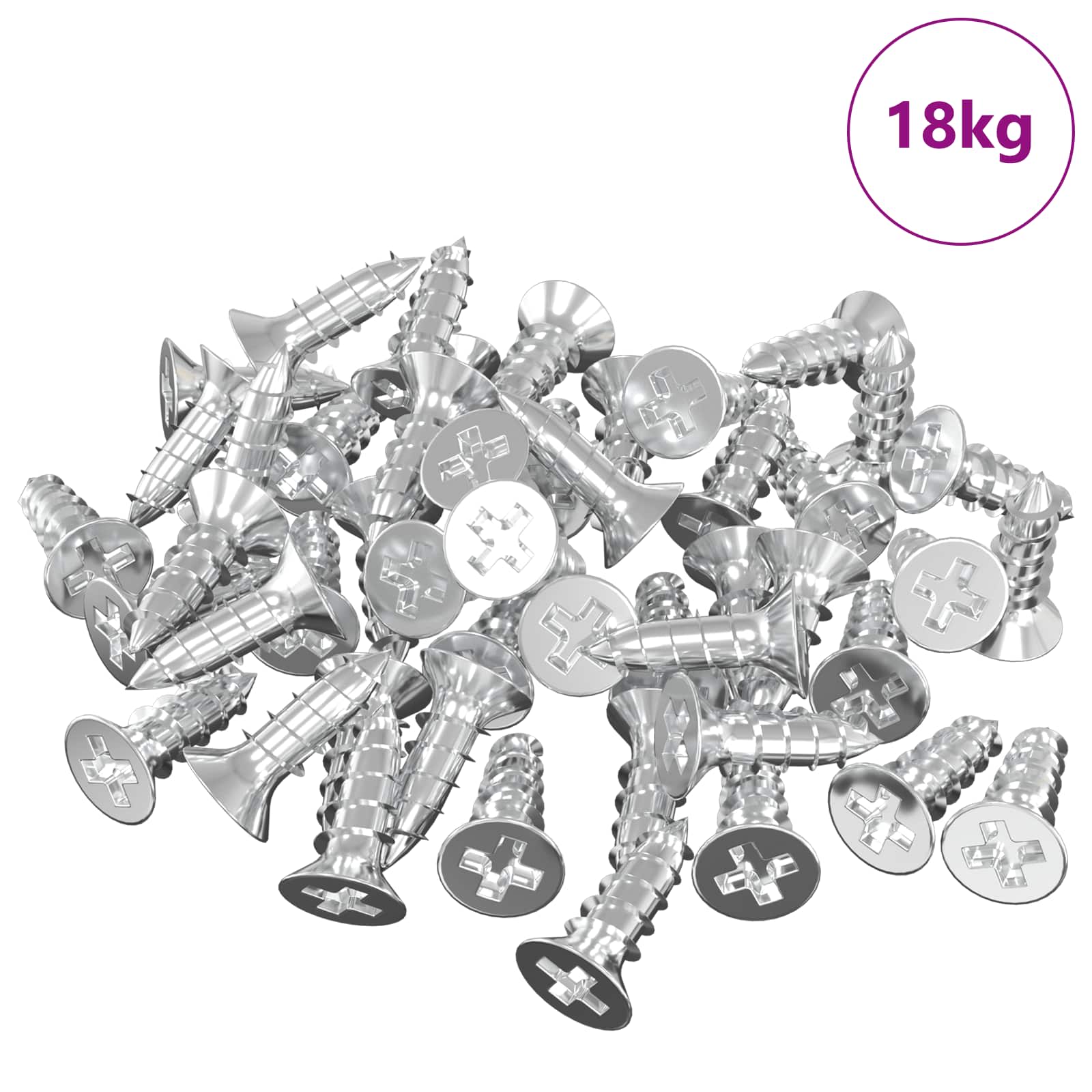 vidaXL Spiegel Halterungsbracket 340 pcs Nickel 35 x 30 x 8,3 mm Stahl