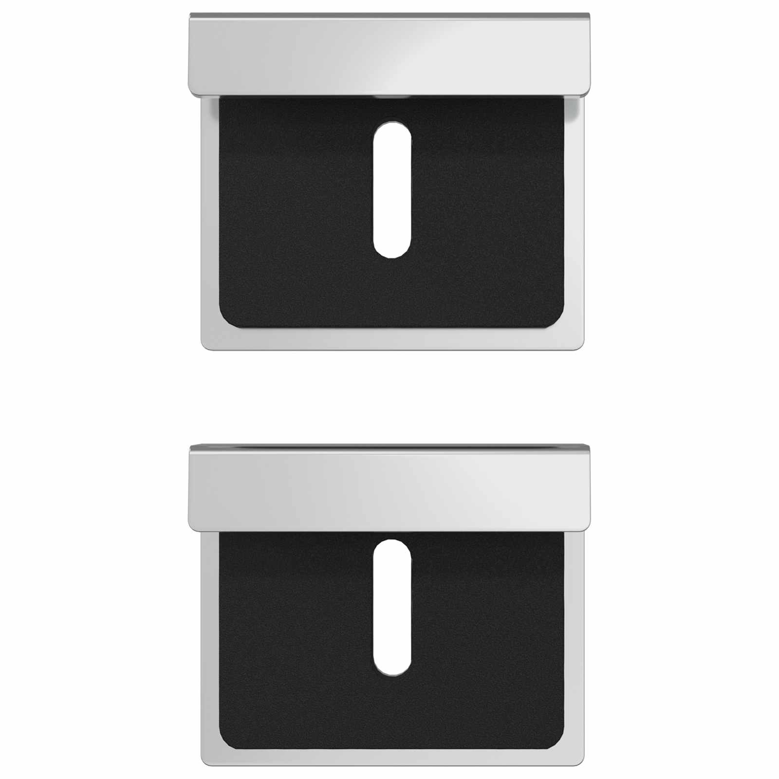 vidaXL Spiegel Halterungsbracket 340 pcs Nickel 35 x 30 x 8,3 mm Stahl