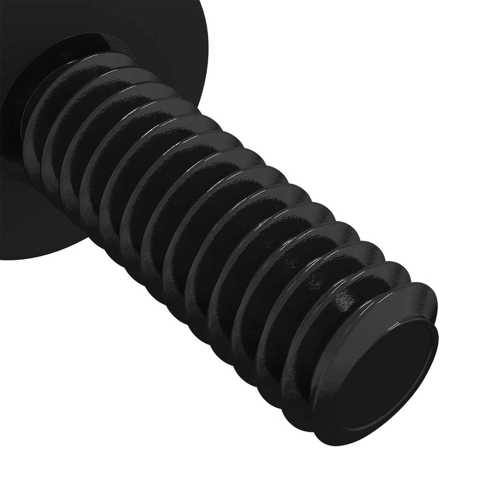 vidaXL Abstandsschraube 4865 pcs Schwarz M4 Gummi und Stahl