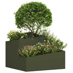 vidaXL Garten-Pflanzgefäß Olive Grün 60 x 60 x 50 cm