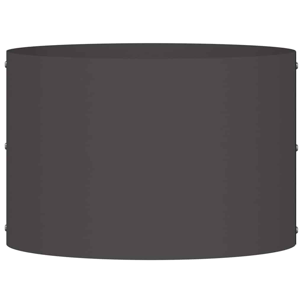 vidaXL Pflanzenring Schwarz 30 x 30 x 20 cm Kaltgewalzter Stahl