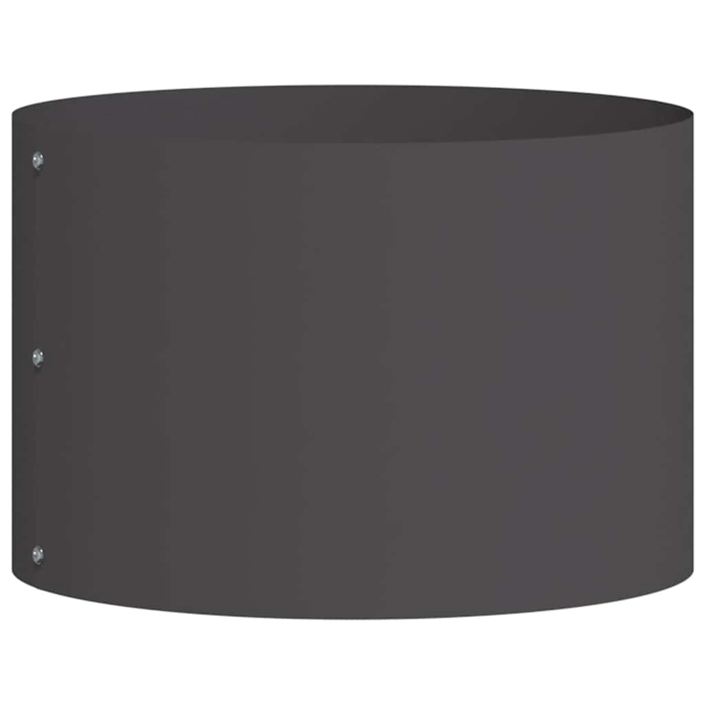 vidaXL Pflanzenring 5 pcs Schwarz 30 x 30 x 20 cm Kaltgewalzter Stahl