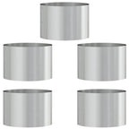 vidaXL Pflanzenring 5 pcs Silber 30 x 30 x 20 cm Verzinkter Stahl