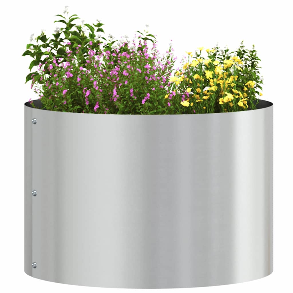 vidaXL Pflanzenring 5 pcs Silber 30 x 30 x 20 cm Verzinkter Stahl