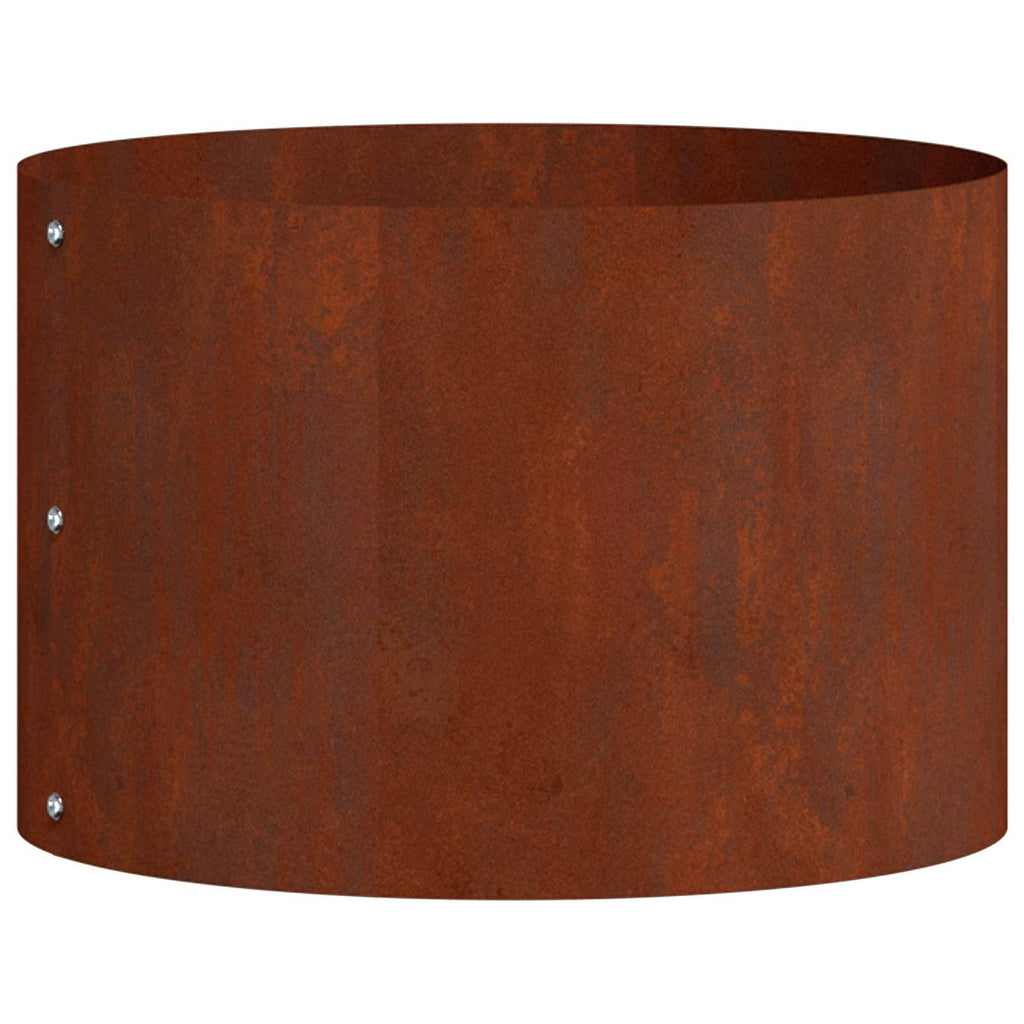 vidaXL Pflanzenring Braun 30 x 30 x 20 cm Wetterfeststahl