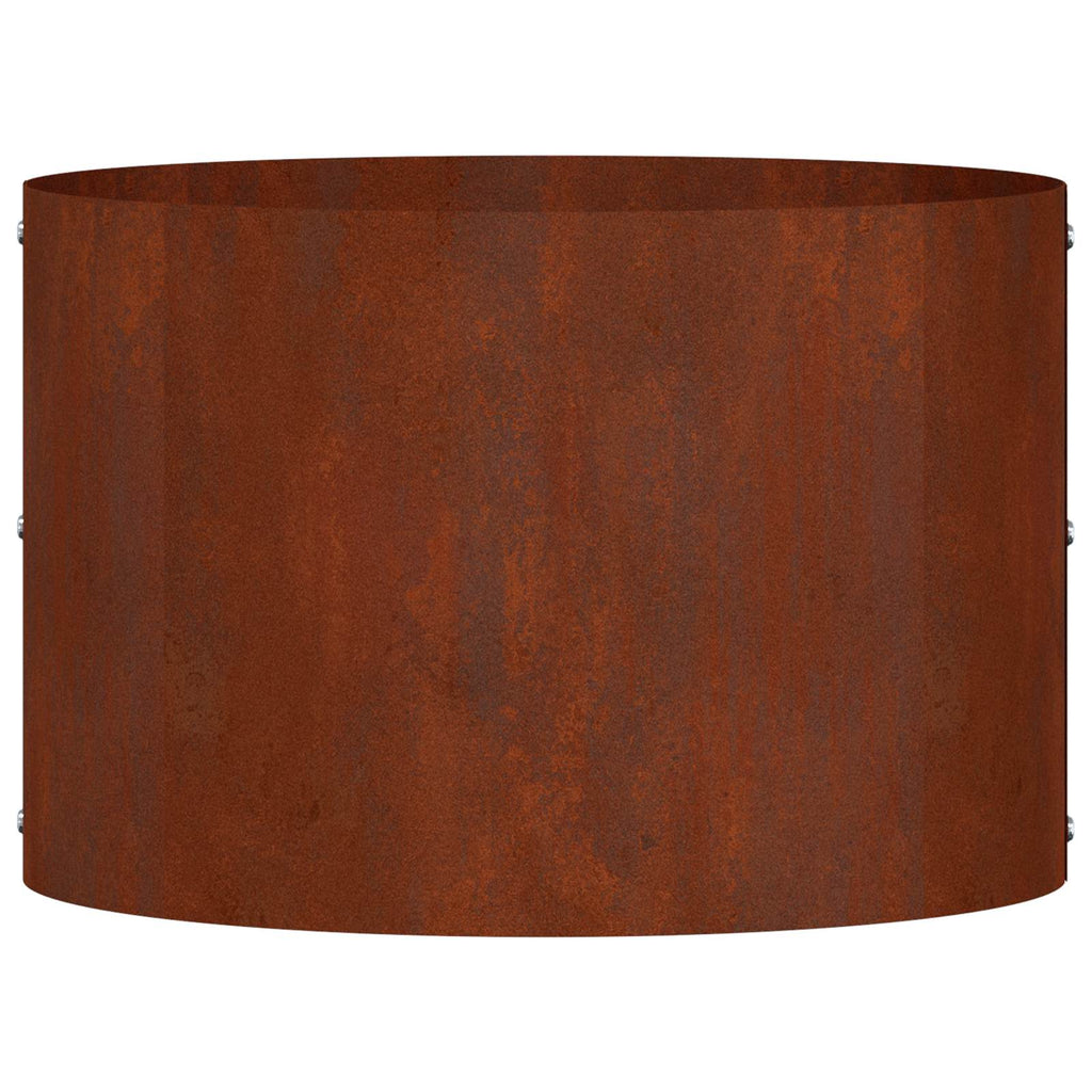 vidaXL Pflanzenring Braun 30 x 30 x 20 cm Wetterfeststahl