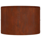 vidaXL Pflanzenring Braun 30 x 30 x 20 cm Wetterfeststahl