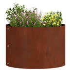 vidaXL Pflanzenring Braun 30 x 30 x 20 cm Wetterfeststahl