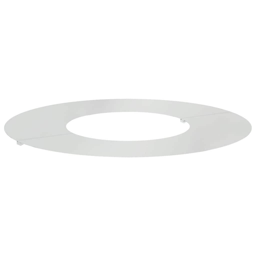 vidaXL geeignet für flachen Baumring Silber Ø30 / 60 cm Verzinkter Stahl