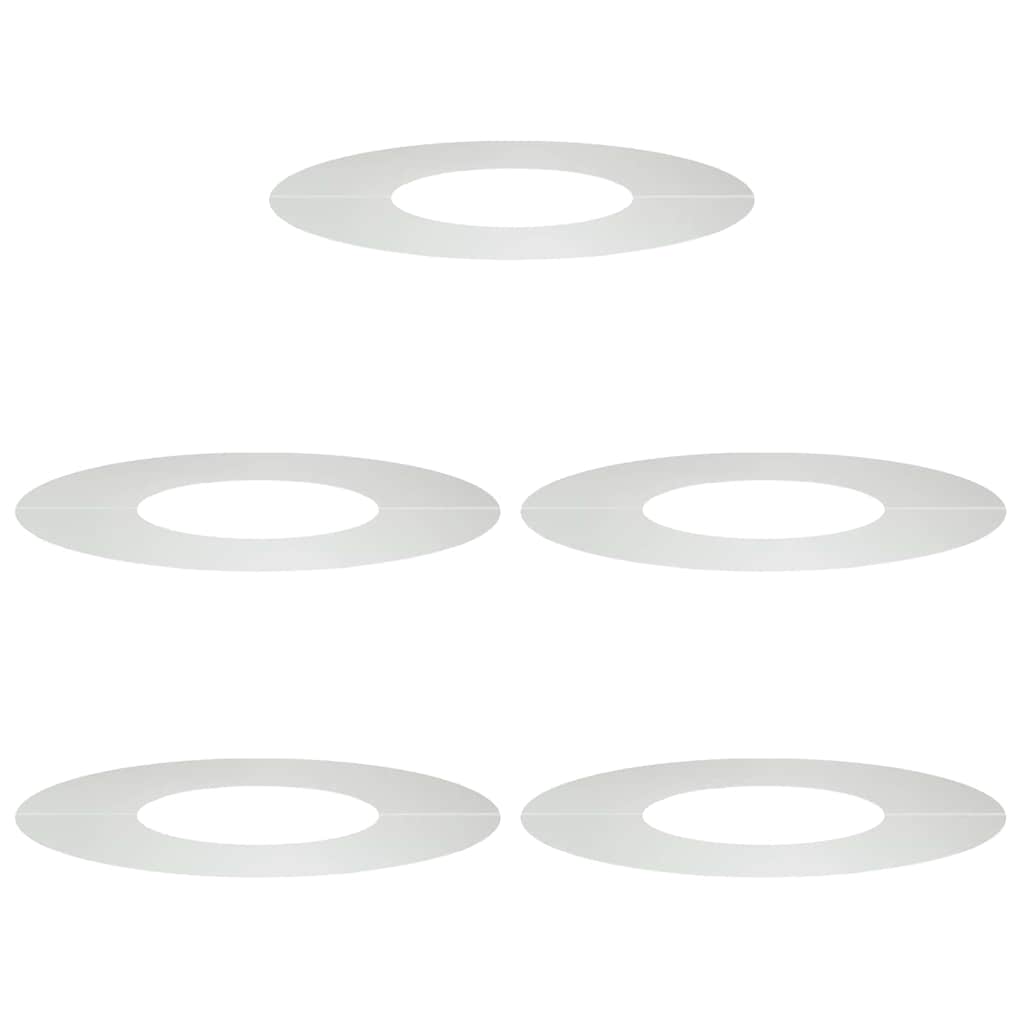 vidaXL geeignet für flache Baumringe 5 pcs Silber Ø30 / 60 cm