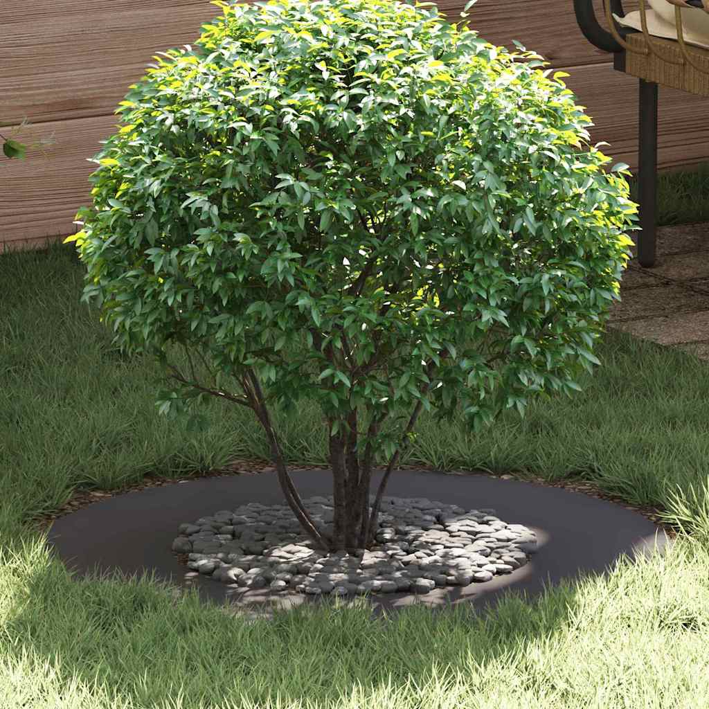 vidaXL geeignet für flachen Baumring Schwarz Ø40 / 70 cm Stahl