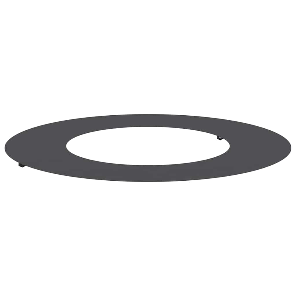vidaXL geeignet für flachen Baumring Schwarz Ø40 / 70 cm Stahl