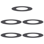 vidaXL geeignet für flache Baumringe 5 pcs Schwarz Ø40 / 70 cm Stahl