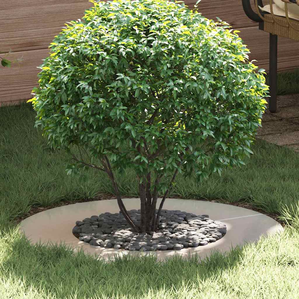 vidaXL geeignet für flachen Baumring Silber Ø40 / 70 cm Edelstahl