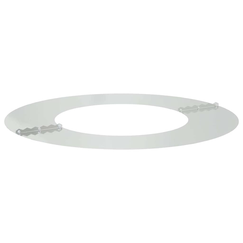 vidaXL geeignet für flachen Baumring Silber Ø40 / 70 cm Verzinkter Stahl