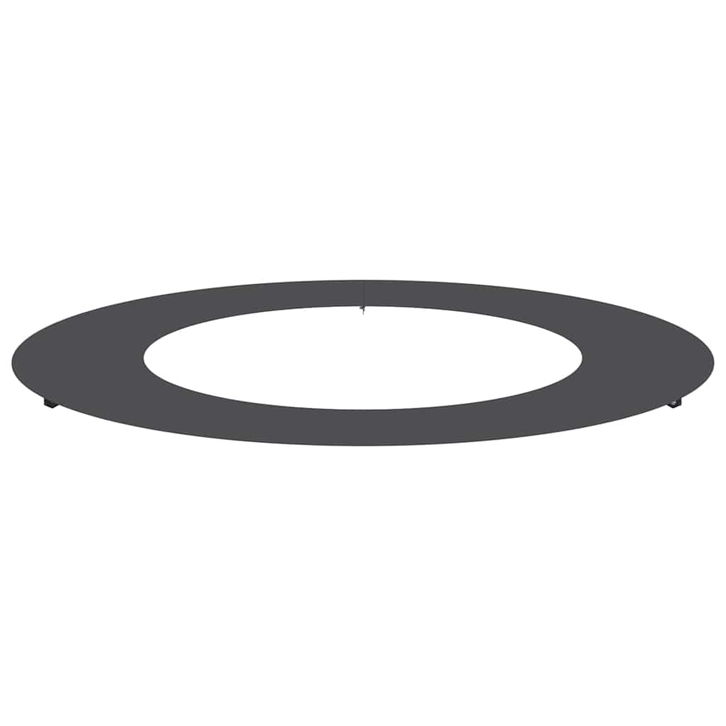 vidaXL geeignet für flachen Baumring Schwarz Ø50 / 80 cm Stahl