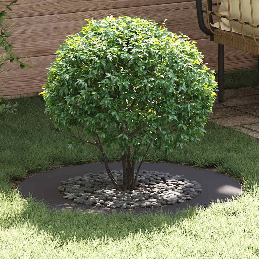 vidaXL geeignet für flache Baumringe 5 pcs Schwarz Ø50 / 80 cm Stahl