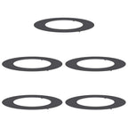 vidaXL geeignet für flache Baumringe 5 pcs Schwarz Ø50 / 80 cm Stahl
