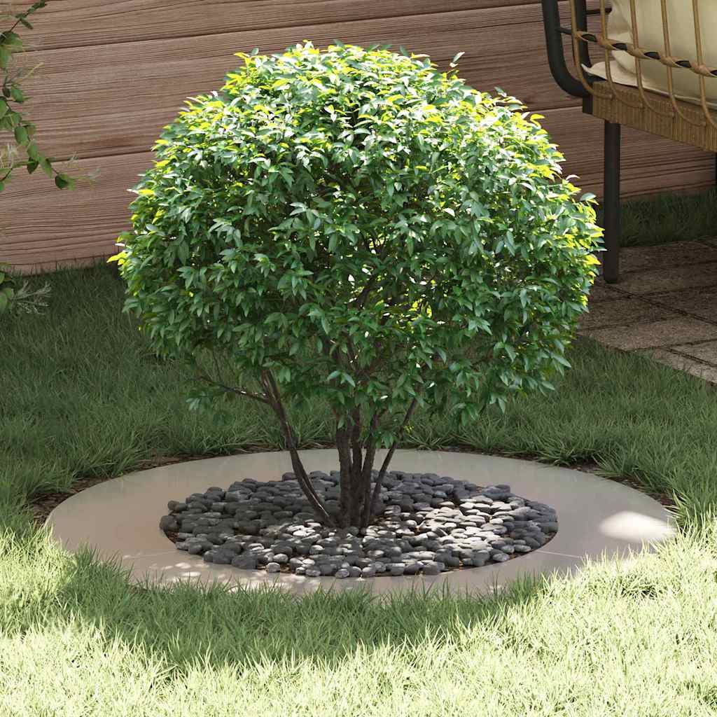 vidaXL geeignet für flache Baumringe 5 pcs Silber Ø50 / 80 cm Edelstahl