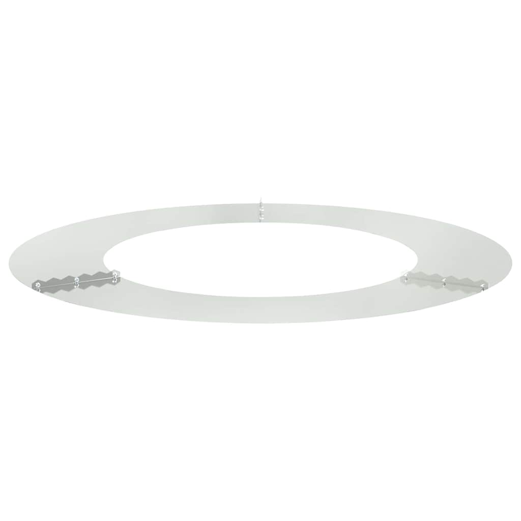 vidaXL geeignet für flachen Baumring Silber Ø50 / 80 cm Verzinkter Stahl