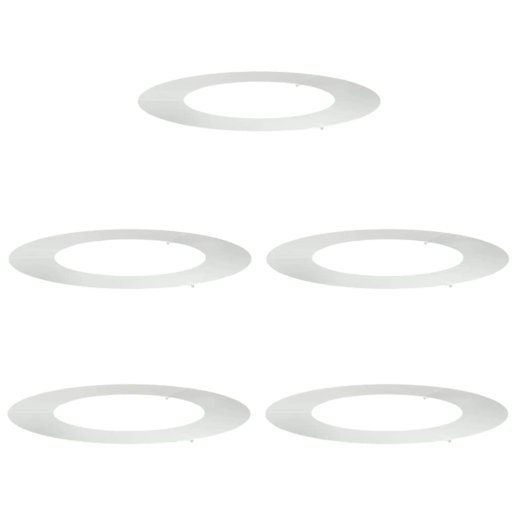 vidaXL geeignet für flache Baumringe 5 pcs Silber Ø50 / 80 cm