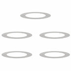vidaXL geeignet für flache Baumringe 5 pcs Silber Ø60 / 90 cm Edelstahl
