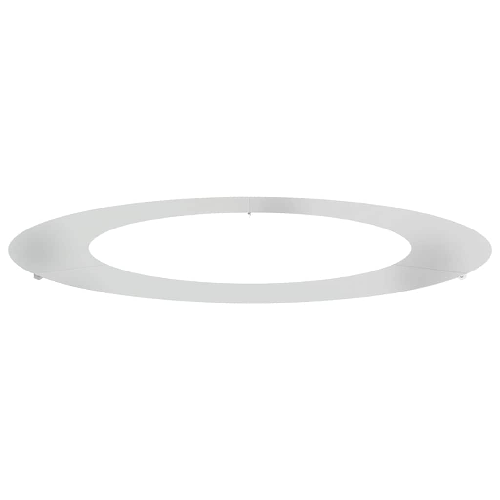 vidaXL geeignet für flachen Baumring Silber Ø60 / 90 cm Verzinkter Stahl