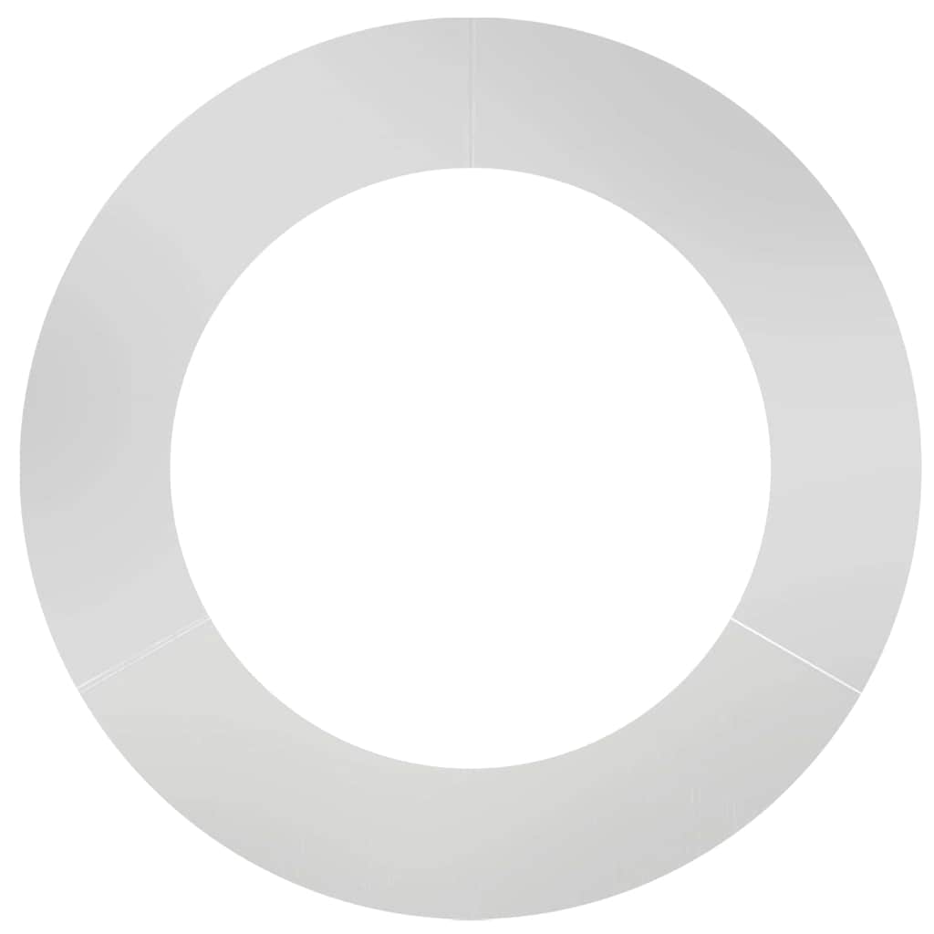 vidaXL geeignet für flachen Baumring Silber Ø60 / 90 cm Verzinkter Stahl