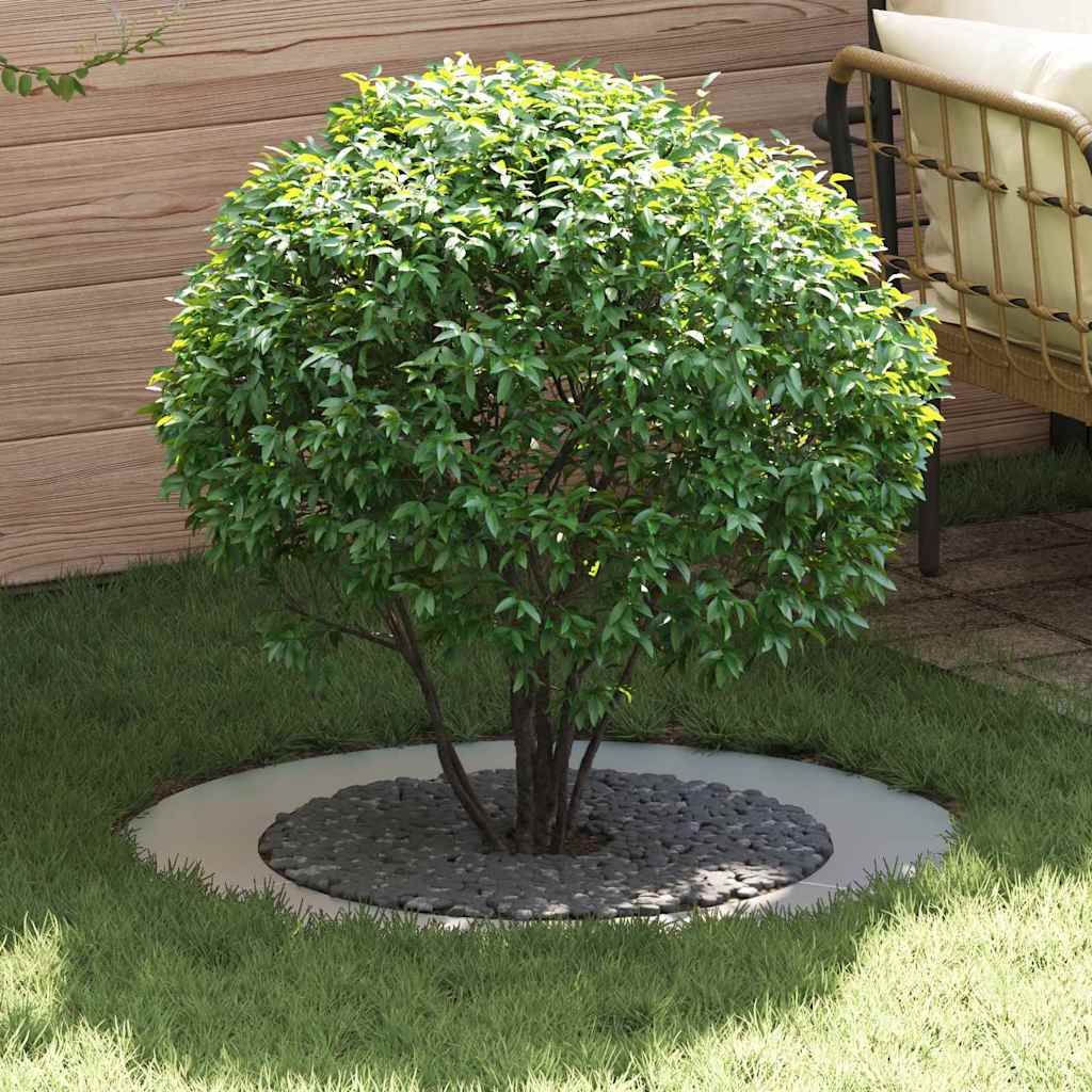 vidaXL geeignet für flache Baumringe 5 pcs Silber Ø60 / 90 cm