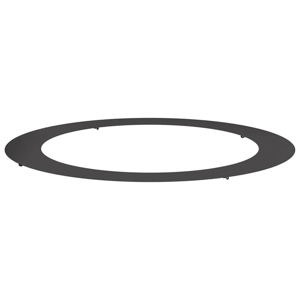 vidaXL geeignet für flachen Baumring Schwarz Ø90 / 120 cm Stahl