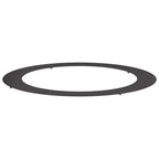 vidaXL geeignet für flachen Baumring Schwarz Ø90 / 120 cm Stahl