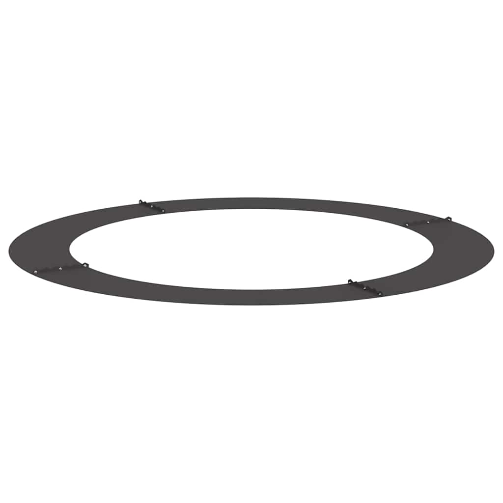 vidaXL geeignet für flachen Baumring Schwarz Ø90 / 120 cm Stahl