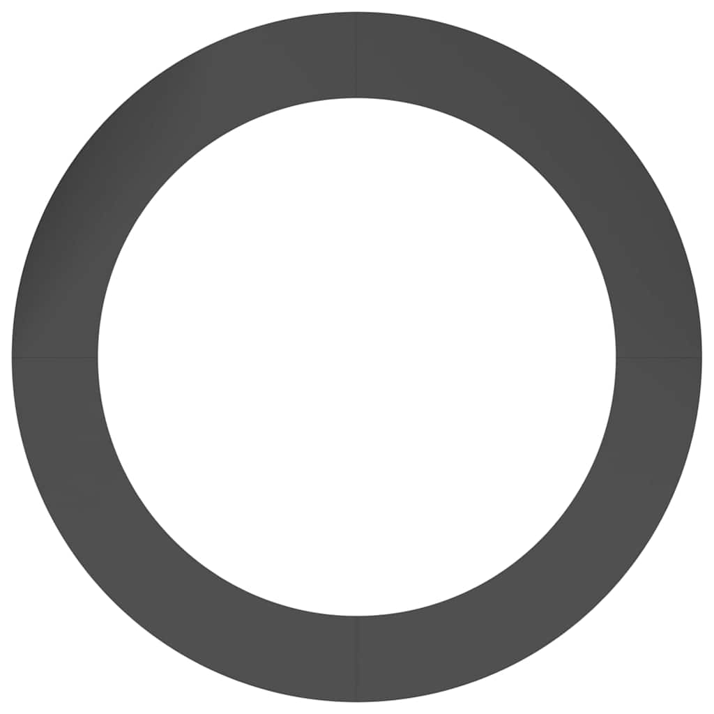 vidaXL geeignet für flachen Baumring Schwarz Ø90 / 120 cm Stahl