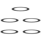 vidaXL geeignet für flache Baumringe 5 pcs Schwarz Ø90 / 120 cm Stahl