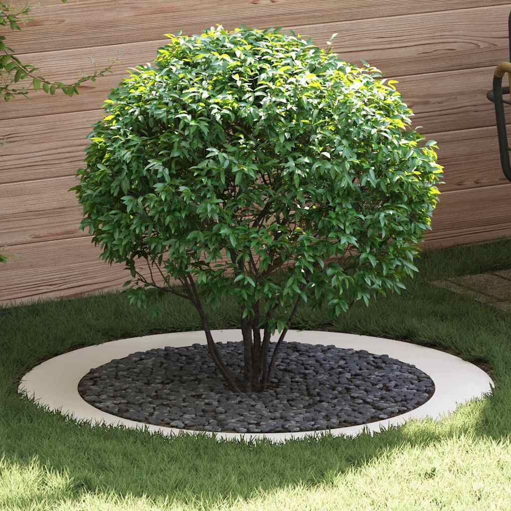 vidaXL geeignet für flachen Baumring Schwarz Ø90 / 120 cm Stahl