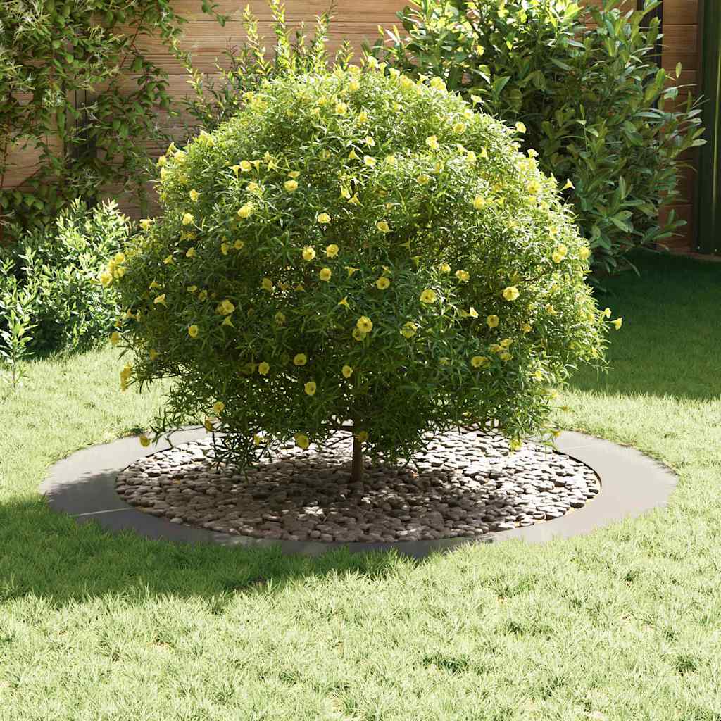 vidaXL geeignet für flache Baumringe 5 pcs Silber Ø90 / 120 cm Edelstahl