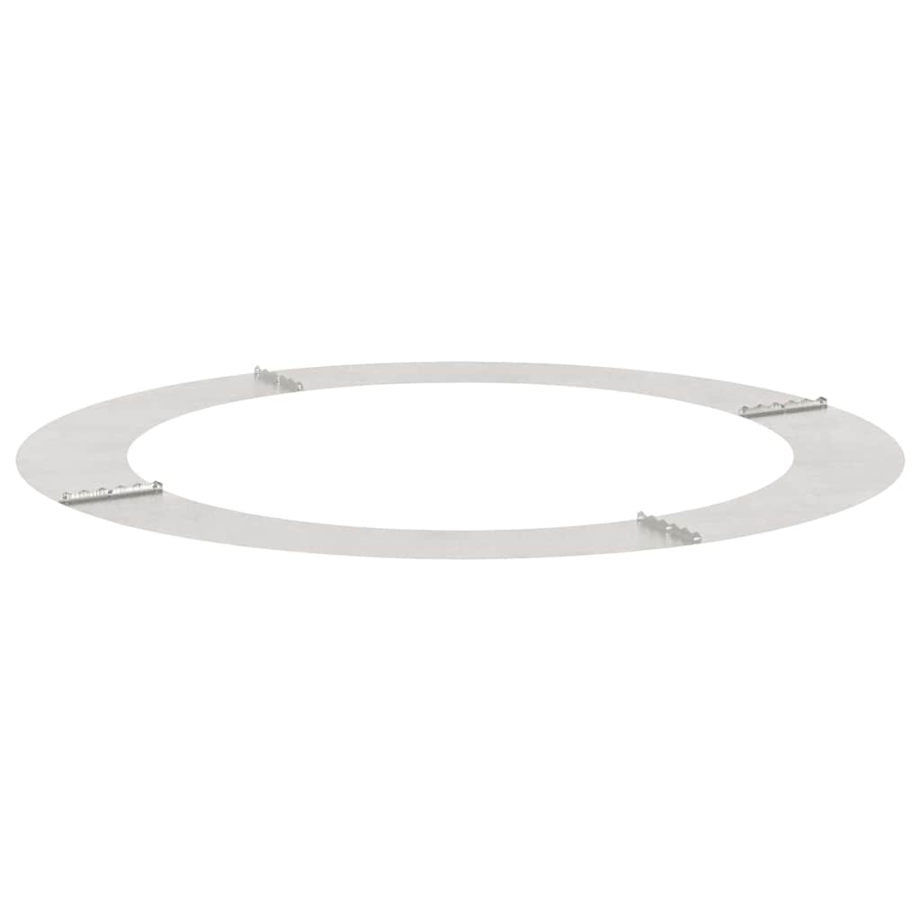 vidaXL geeignet für flache Baumringe 5 pcs Silber Ø90 / 120 cm Edelstahl