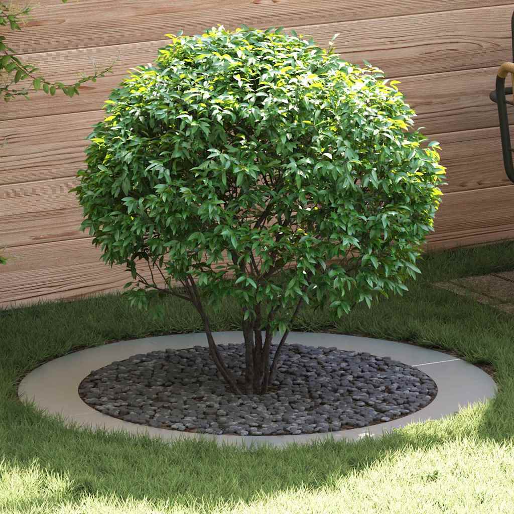 vidaXL geeignet für flachen Baumring Silber Ø90 / 120 cm
