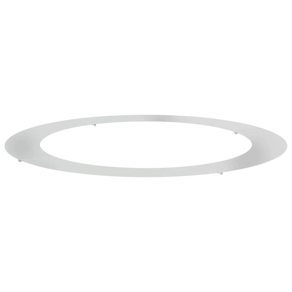 vidaXL geeignet für flachen Baumring Silber Ø90 / 120 cm