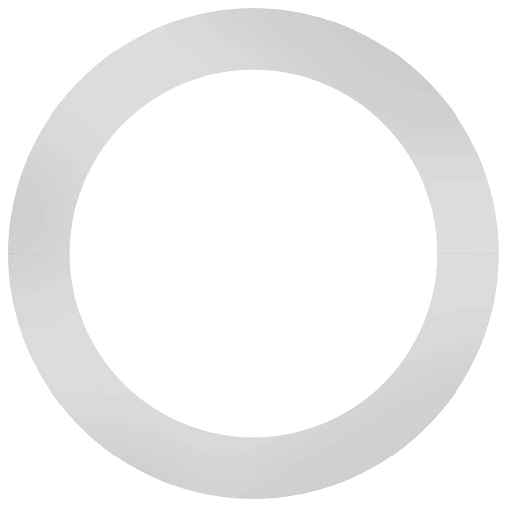 vidaXL geeignet für flachen Baumring Silber Ø90 / 120 cm