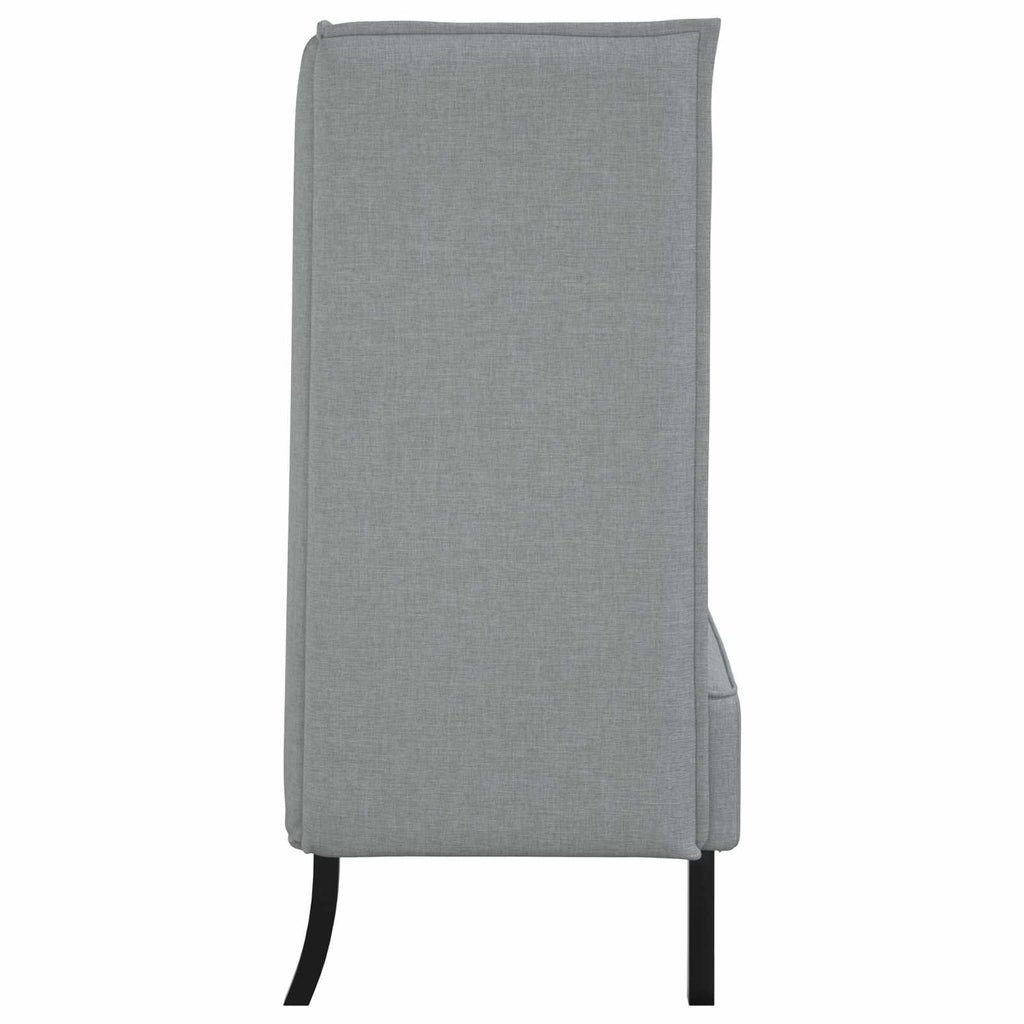 vidaXL Hoher Rücken Sofa 101cm Hellgrau Stoff
