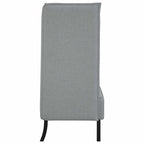 vidaXL Hoher Rücken Sofa 101cm Hellgrau Stoff