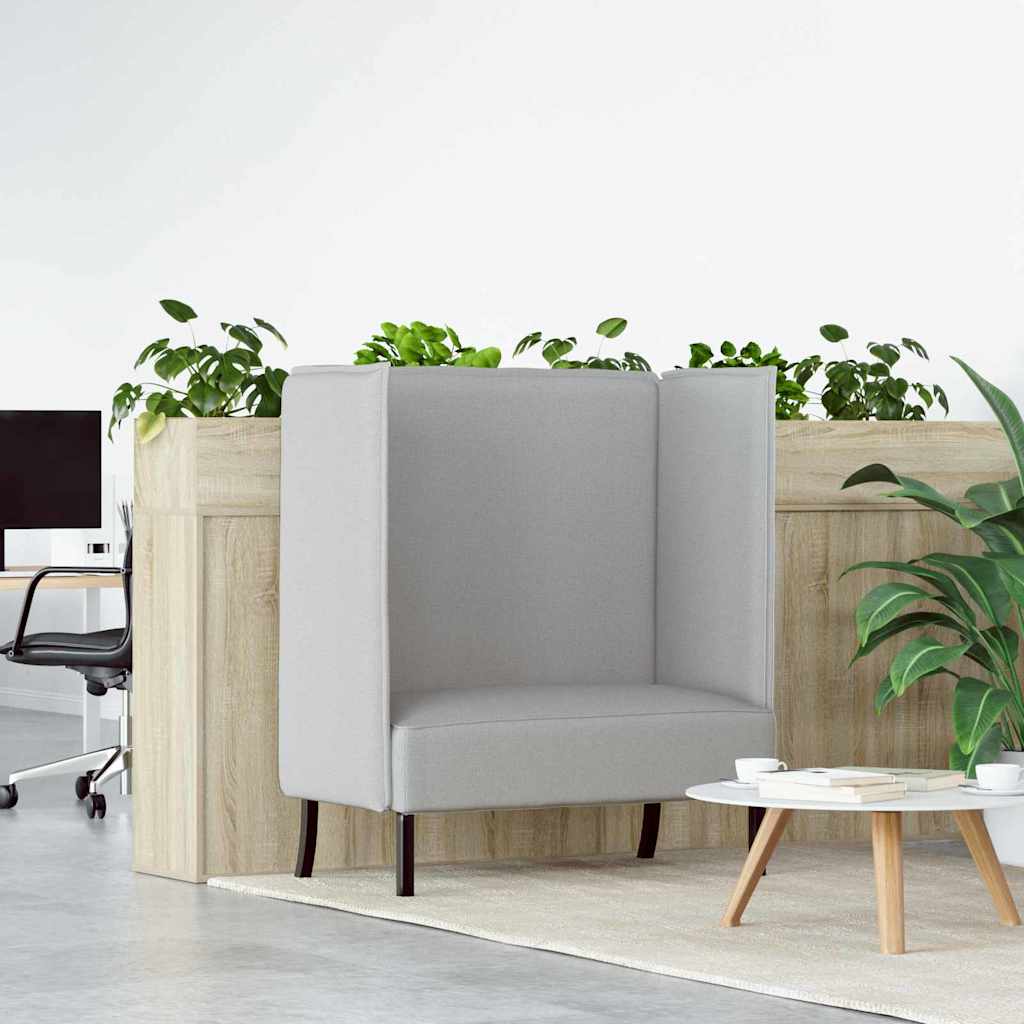 vidaXL Hoher Rücken Sofa Wolkengrau 109 x 56 x 121 cm Stoff