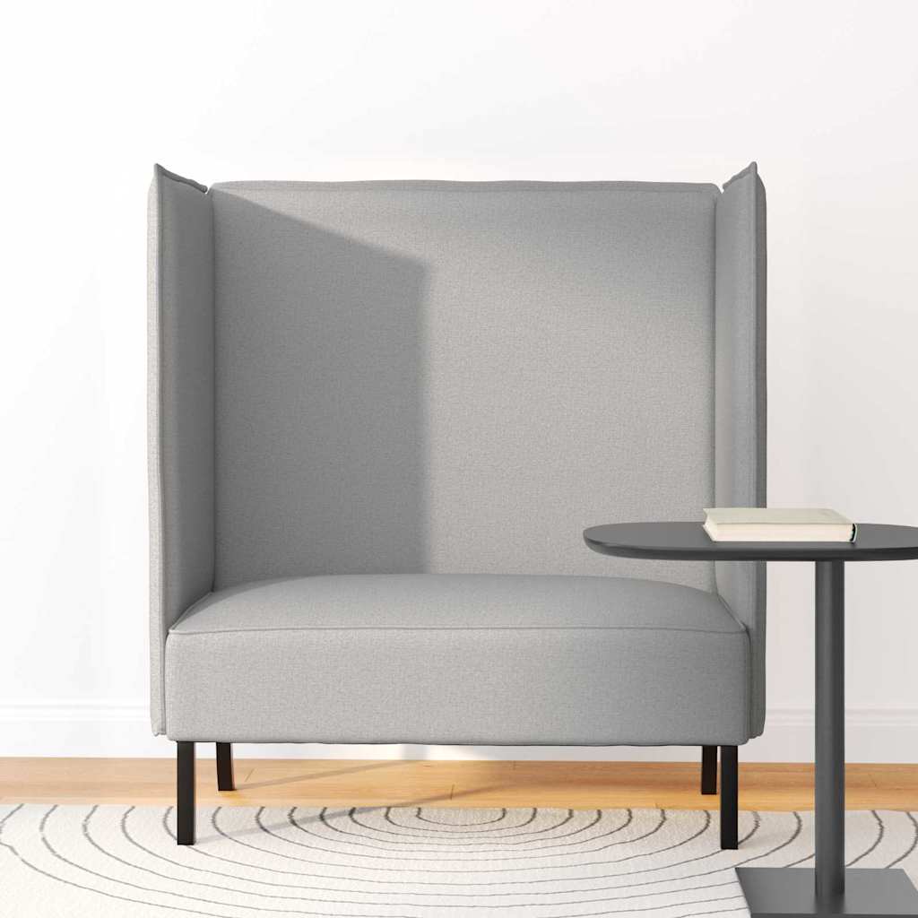 vidaXL Hoher Rücken Sofa Wolkengrau 109 x 56 x 121 cm Stoff